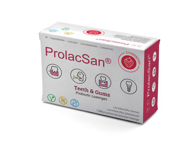 ProlacSan lozenge, strawberry, ENG, 30 pcs